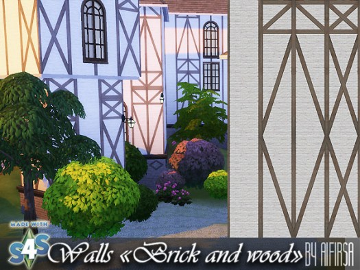  Aifirsa Sims: Walls Brick and Wood