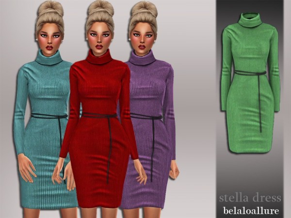  The Sims Resource: Stella Dress by belal1997