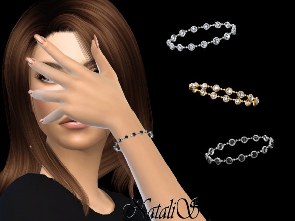  The Sims Resource: Round crystals bracelet by NataliS
