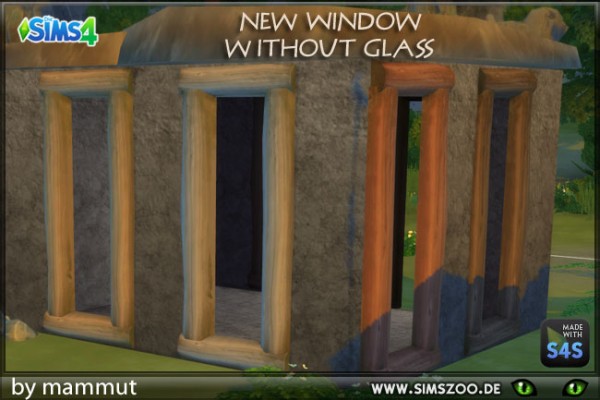  Blackys Sims 4 Zoo: Windows No Glass von mammut