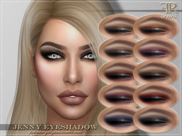  The Sims Resource: Jenny Eyeshadow by FashionRoyaltySims