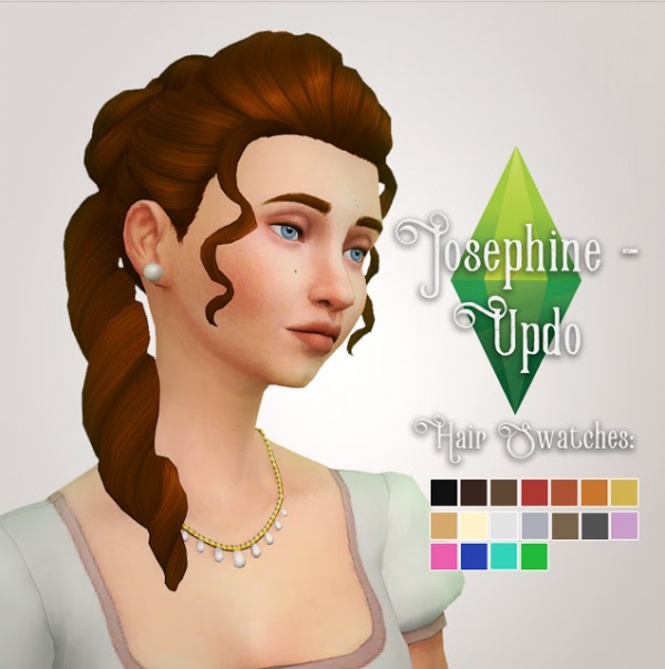  History Lovers Sims Blog: Josephine updo hair