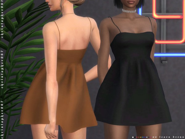  The Sims Resource: No Tears Dress by Christopher067