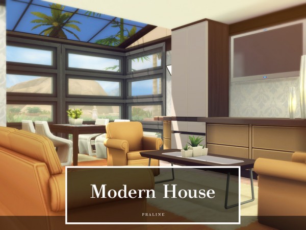  The Sims Resource: Modern House by Pralinesims