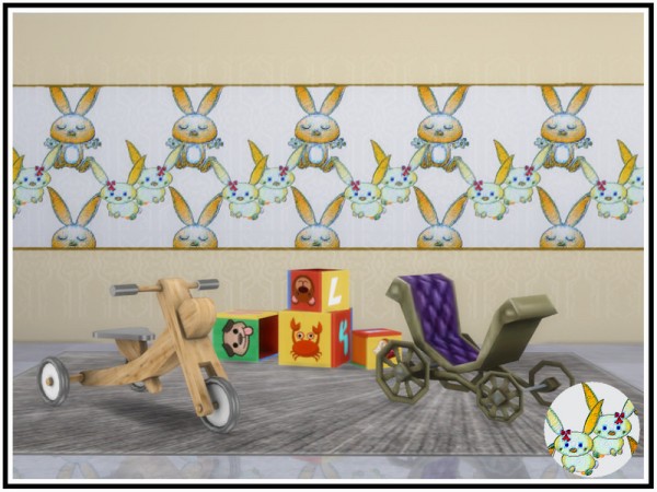  The Sims Resource: Bunny Rabbit Walls by marcorse