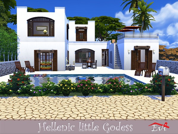  The Sims Resource: Hellenic Little Godess House by Evi