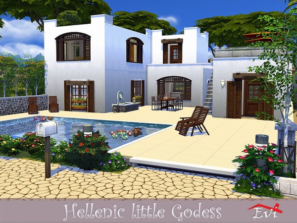  The Sims Resource: Hellenic Little Godess House by Evi