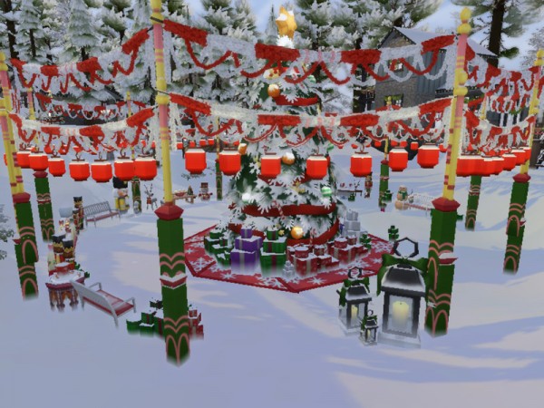  The Sims Resource: Winter Wonderland House by Mini Simmer