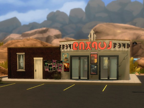  The Sims Resource: The old cinema NO CC  by residentsim