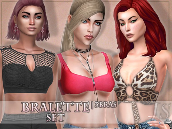  The Sims Resource: Bralette Set by JavaSims