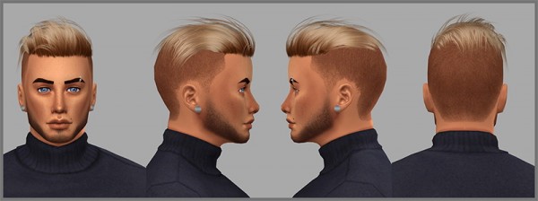  Sims 4 Studio: Zac Haircut by Mathcope