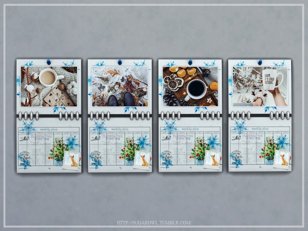 The Sims Resource: Winter calendar by sugar owl
