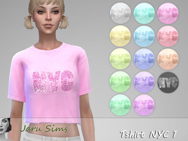  The Sims Resource: T shirt NYC 1 by Jaru Sims