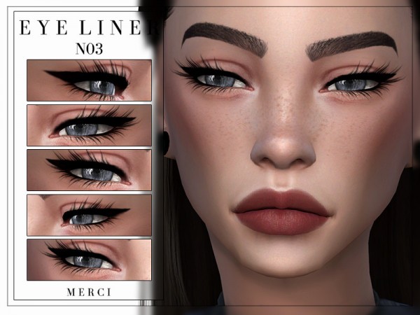  The Sims Resource: Eyeliner N03 by Merci