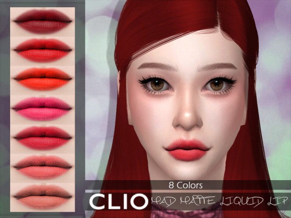  The Sims Resource: Clio Maate Liquid Lip by Lisaminicatsims