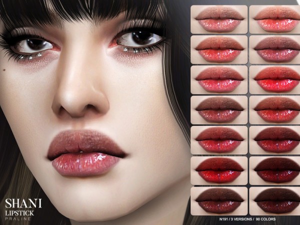  The Sims Resource: Shani Lipstick N191 by Pralinesims