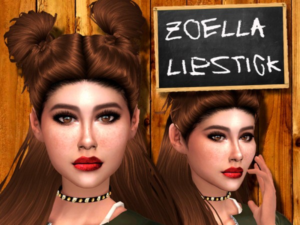  The Sims Resource: Zoella lipstick by Kirathiel