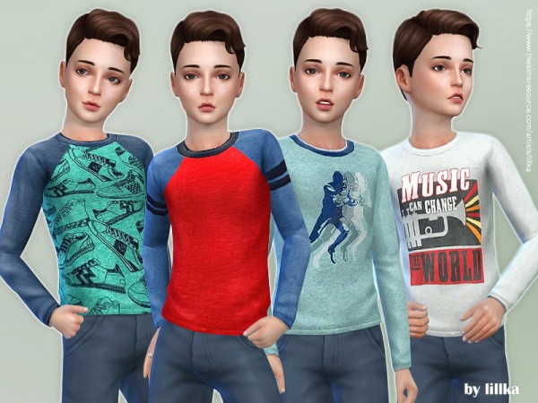  The Sims Resource: Graphic Tee for Boys by lillka