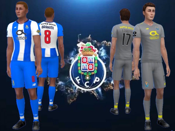  The Sims Resource: FC Porto Kit 2018/19 outfit by RJG811