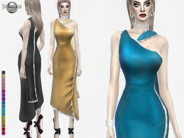  The Sims Resource: Luedmilia dress by jomsims