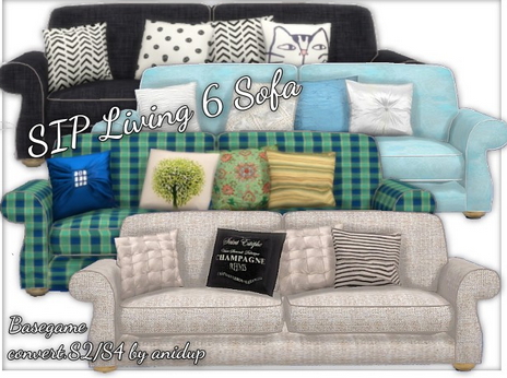  All4Sims: SIP 6 Sofa by Oldbox