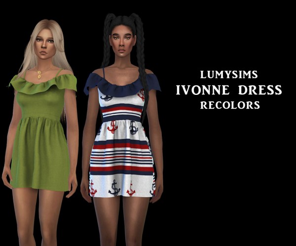  Leo 4 Sims: Ivonne Dress