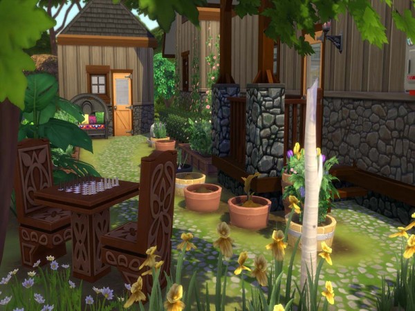  The Sims Resource: Boho Cabin In The Woods by staralien