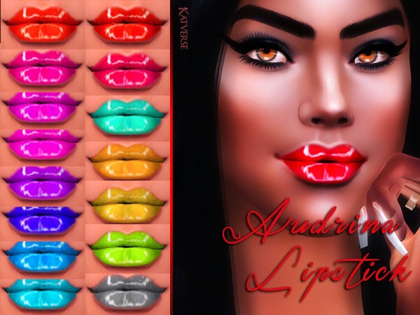  The Sims Resource: Audrina Lipstick by KatVerseCC