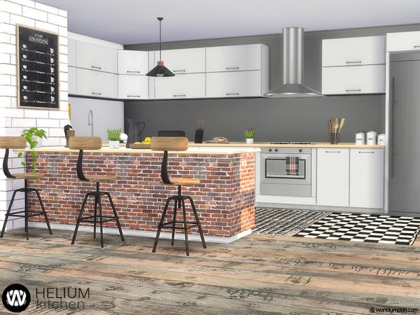  The Sims Resource: Helium Kitchen by wondymoon