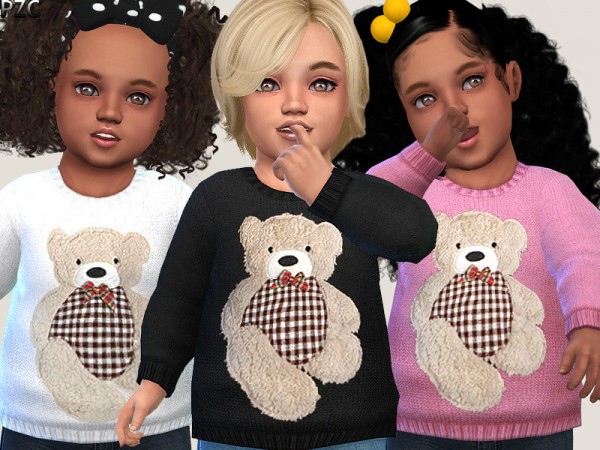  The Sims Resource: Little Bear Sweater 02 by Pinkzombiecupcakes