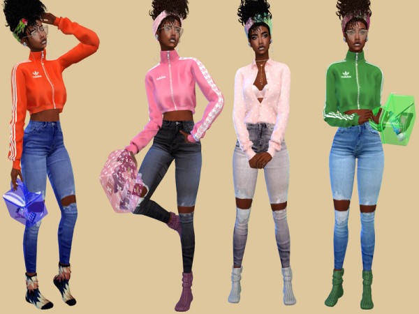 The Sims Resource: Shannon High Rise Jeans by Teenageeaglerunner • Sims ...