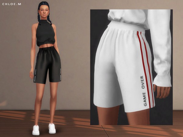  The Sims Resource: Sports shorts FM by ChloeMMM