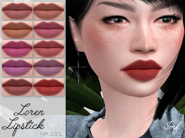  The Sims Resource: Loren Lipstick N.151 by IzzieMcFire