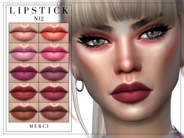  The Sims Resource: Lipstick N12 by Merci