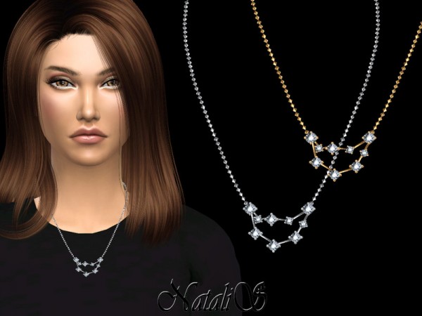 The Sims Resource: Capricorn zodiac necklace by NataliS