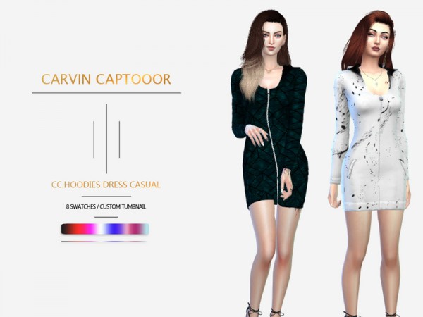  The Sims Resource: Hoodies Dress Casual by carvin captoor