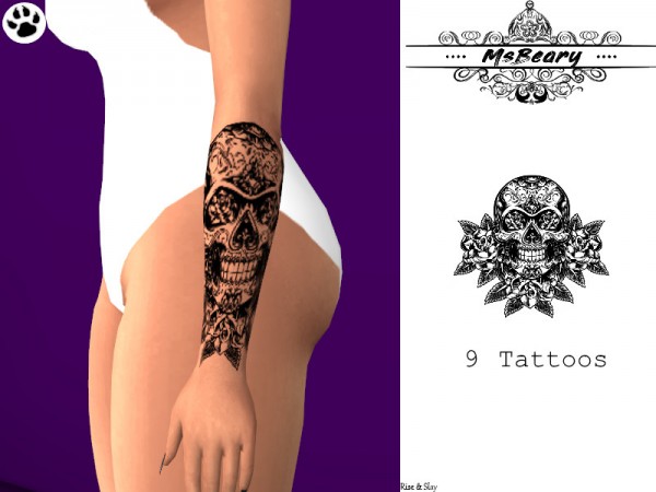  The Sims Resource: Tattoo Collection 1 by MsBeary