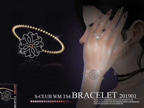  The Sims Resource: Bracelet 201901 by S Club
