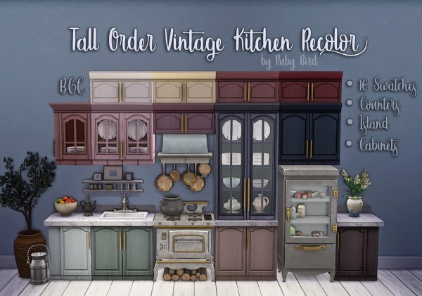 Miss Ruby Bird: Basegame Kitchen Recolor