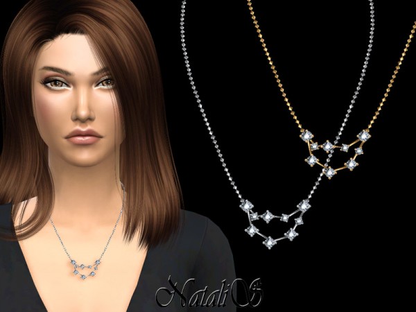  The Sims Resource: Capricorn zodiac necklace by NataliS