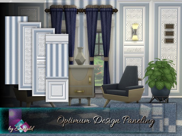  The Sims Resource: Optimum Design Paneling by emerald