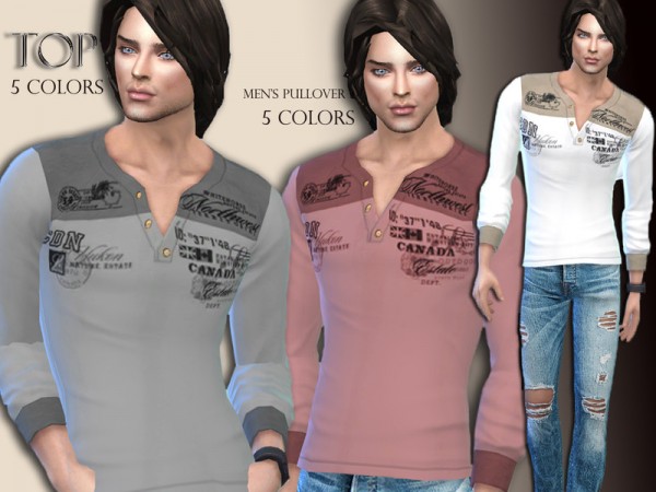  The Sims Resource: Mens Pullover by Sims House