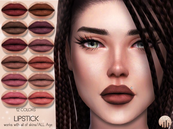  The Sims Resource: Matte Lipstick BM09 by busra tr