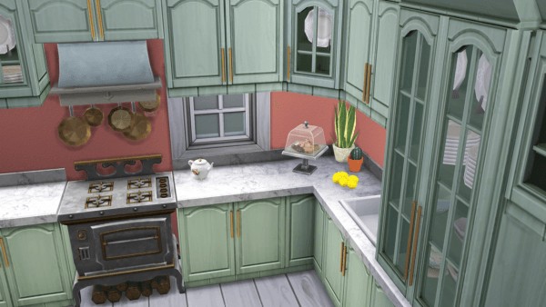Miss Ruby Bird: Basegame Kitchen Recolor