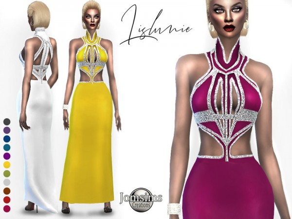  The Sims Resource: Lislunie dress by jomsims