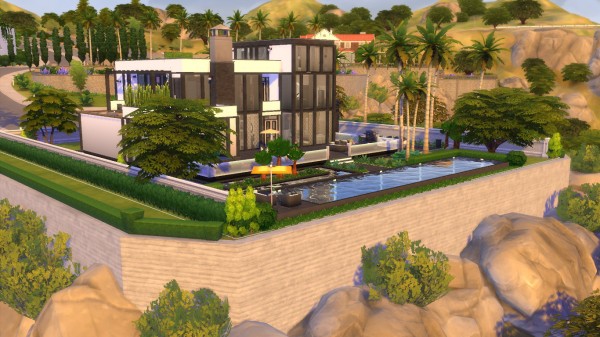 Luniversims: Modern celebrity villa by bananaelle