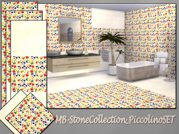  The Sims Resource: Stone Collection Piccolino set by matomibotaki