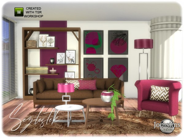 The Sims Resource: Sezlestek livingroom by jomsims