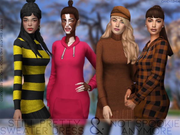  Candy Sims 4: Still Pretty Sweater Dress