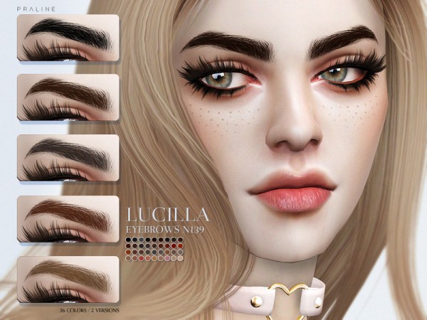  The Sims Resource: Lucilla Eyebrows N139 by Pralinesims